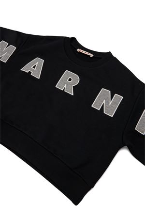 felpa in cotone nero MARNI KIDS | M01193M00V00M90D